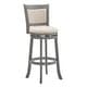 preview thumbnail 22 of 49, Verona Panel Back Linen Swivel 29-inch High Back Bar Stool by iNSPIRE Q Classic