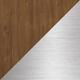 Option Warm Walnut with Brushed Nickel Hardware