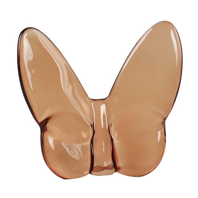 HomeRoots 3" Brown Crystal Butterfly Figurine Tabletop Sculpture