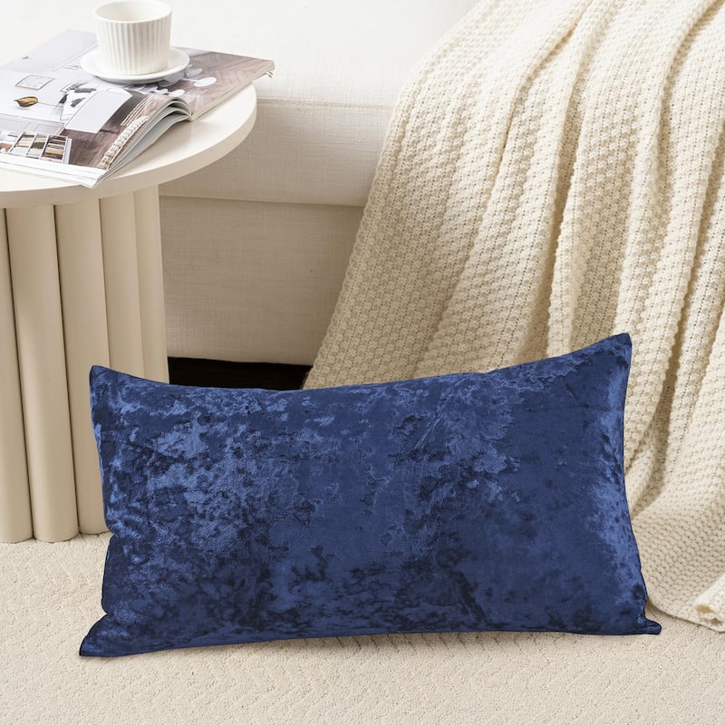 Rancho Crushed Velvet Throw Pillow Cover Set, NO INSERT