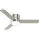 preview thumbnail 2 of 23, Hunter 52" Minimus Modern Sleek Low Profile Ceiling Fan with LED Light, Handheld Remote - Contemporary, Transitional
