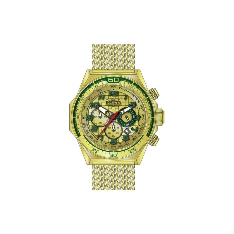 Invicta Men's 47902 Invicta Racing Quartz Chronograph Gold Dial Watch