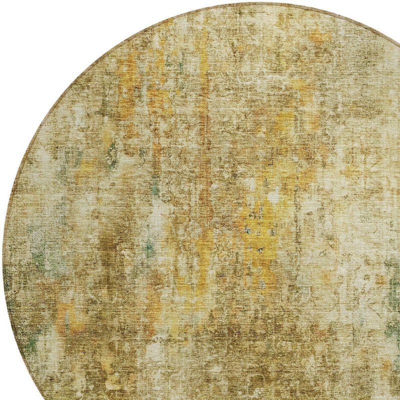 HomeRoots Abstract Transitional Rectangle Outdoor Rug