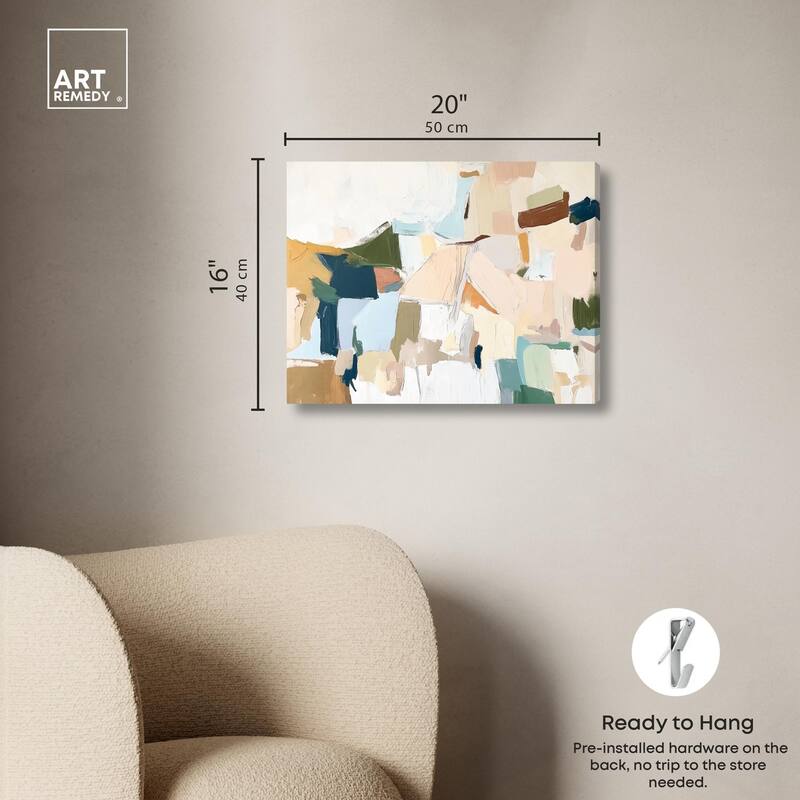 Pastel Mixture Canvas by Art Remedy, Gallery Wrapped