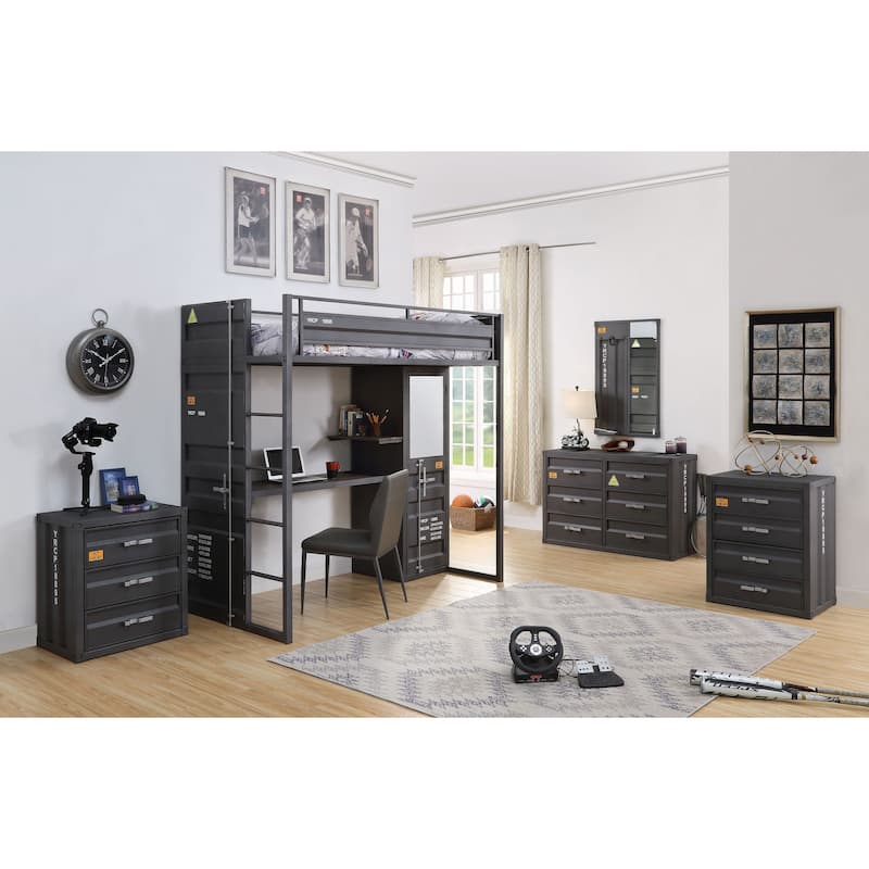 Kamloops Gunmetal 6-Drawer Dresser