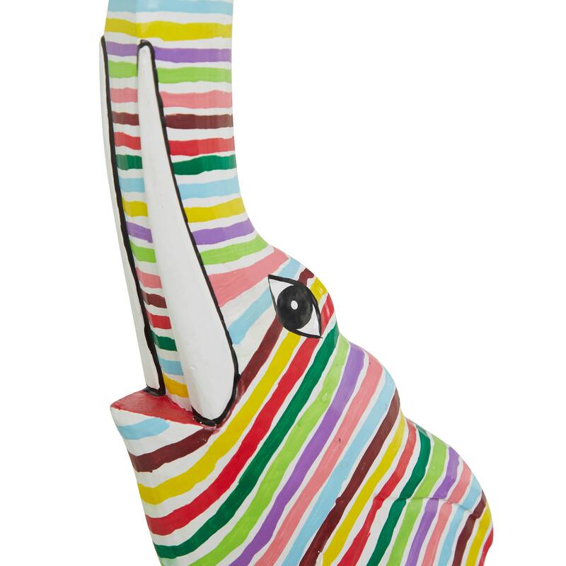 Vibrant Handmade Safari Animal Sculpture Collection - Wood or Metal Elephant & Giraffe for Indoor & Outdoor Decor