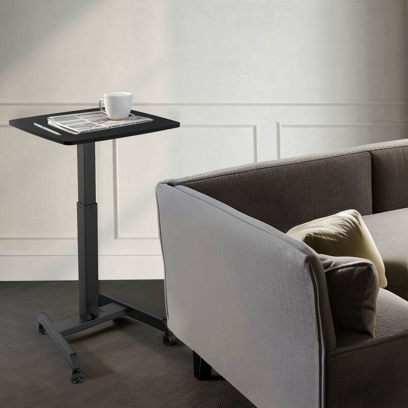 Mount-It! 24"W Manual Adjustable Standing Laptop Desk, Black (MI-7997BLK)