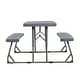 preview thumbnail 14 of 25, Indoor/Outdoor Commercial Grade Kids Folding Picnic Table with Benches