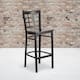Option Walnut Wood Seat/ Black Metal Frame