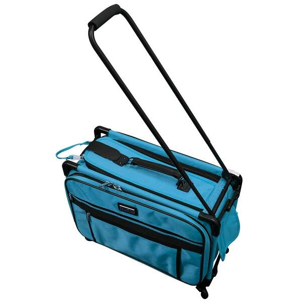 Shop Tutto 20 Medium Sewing Machine Bag On Wheels Turquoise 1 X 1 X 1 Overstock 22536906