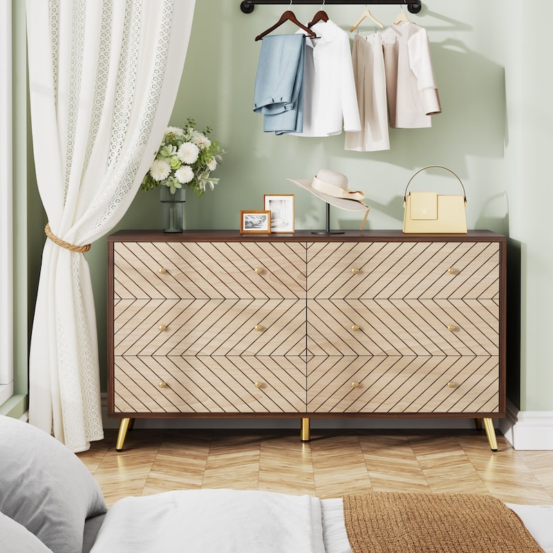 Wooden Storage Cabinet, Drawer Organizer Tower, Living Room Entryway Guest Room Accent Chest Dresser Storage Unit