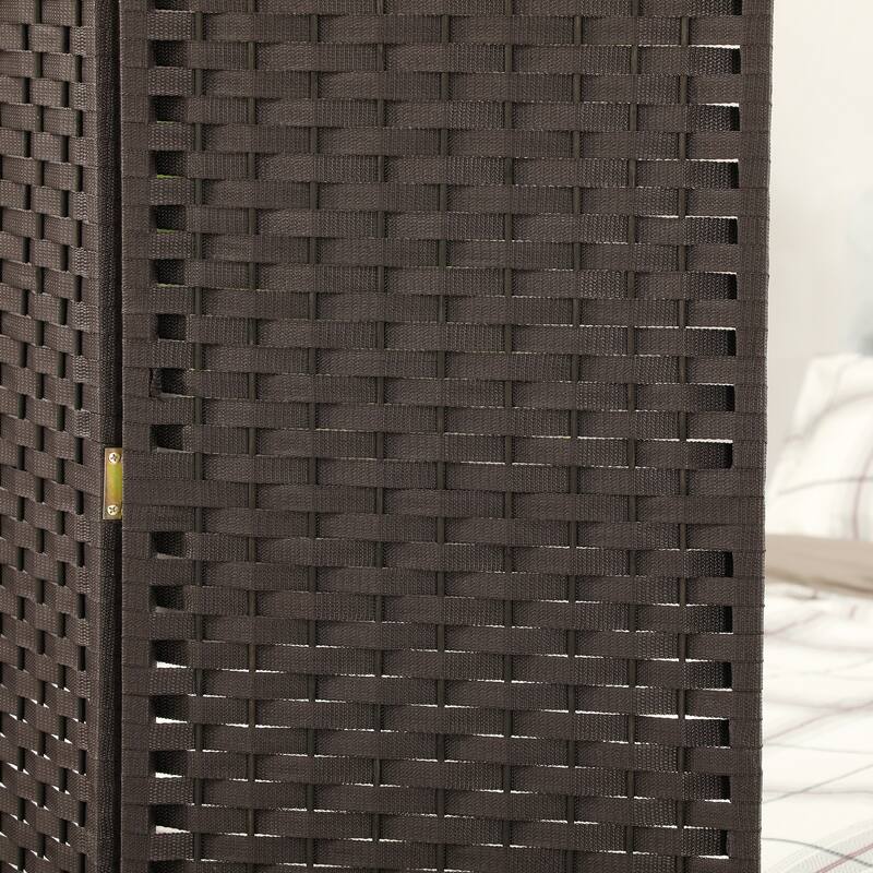 HOMCOM Room Divider, 4 Panel Folding Privacy Screen, 5.6' Tall Freestanding Partition