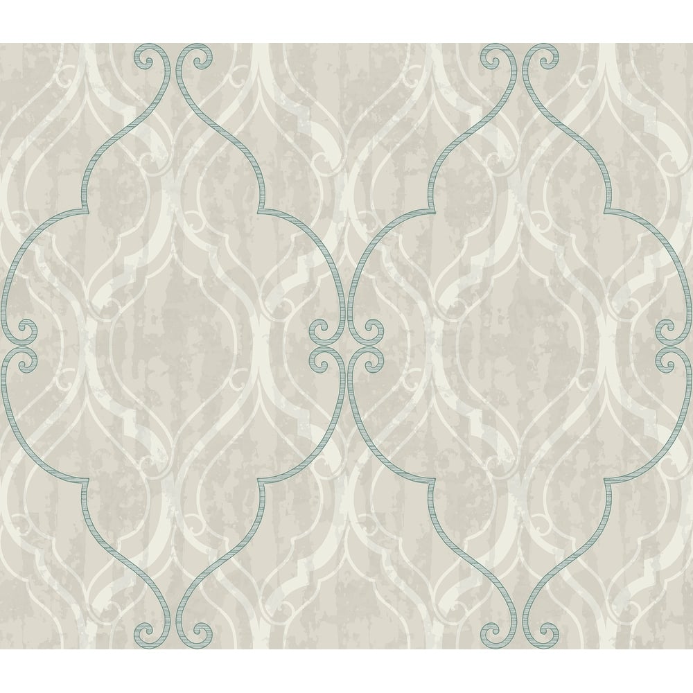 Seabrook Designs Corsica Ogee Unpasted Wallpaper