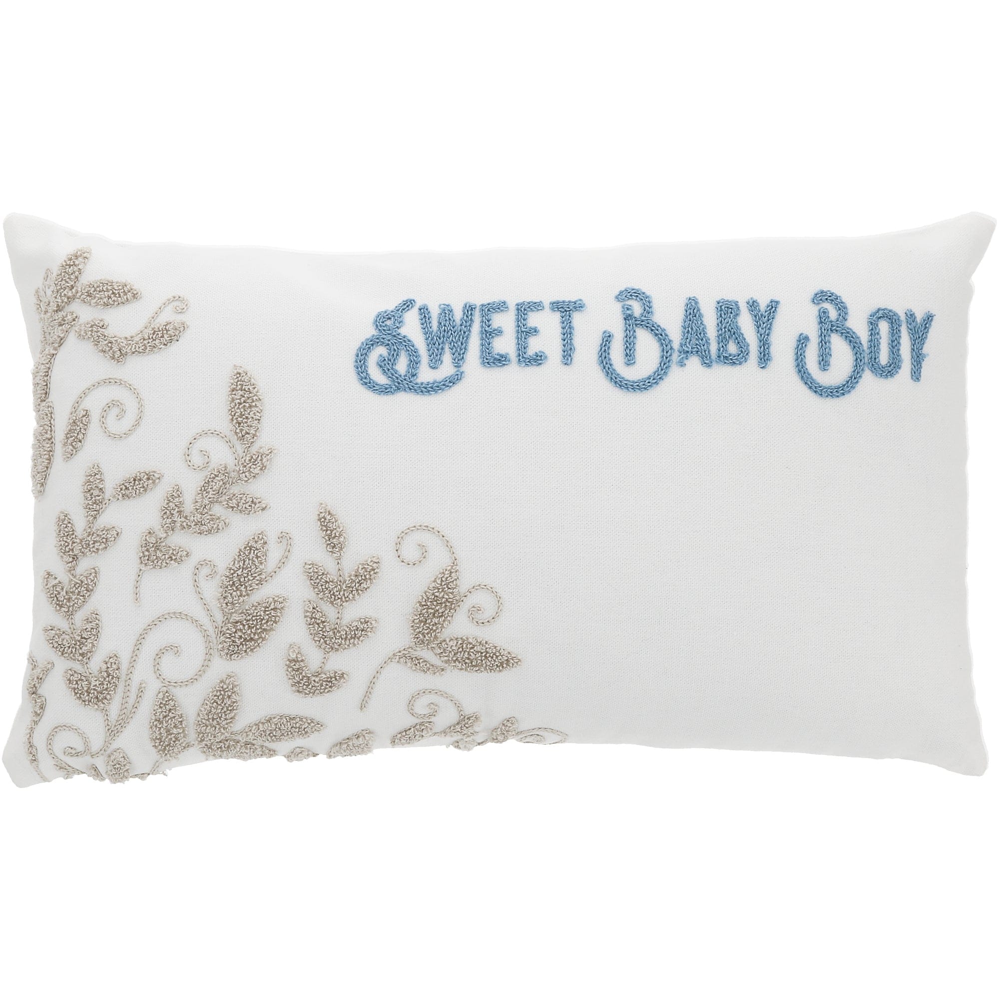 Pavilion Baby Boy Embroidered Pillow - 16" x 10"