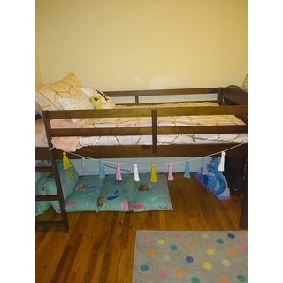 Taylor & Olive Christian Low Loft Twin Bed with Ladder