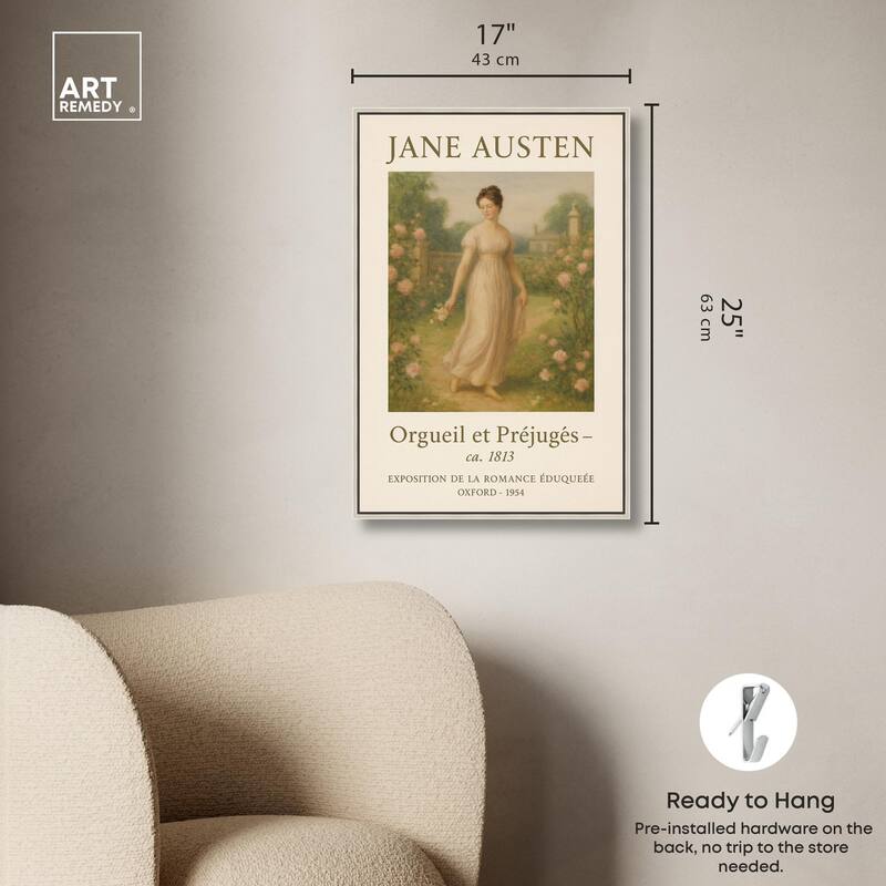 Lady in Austen's World Canvas by Art Remedy
