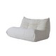 preview thumbnail 15 of 35, 3 pieces Lounge Lazy Sofa Teddy Fabric Couches for Living room