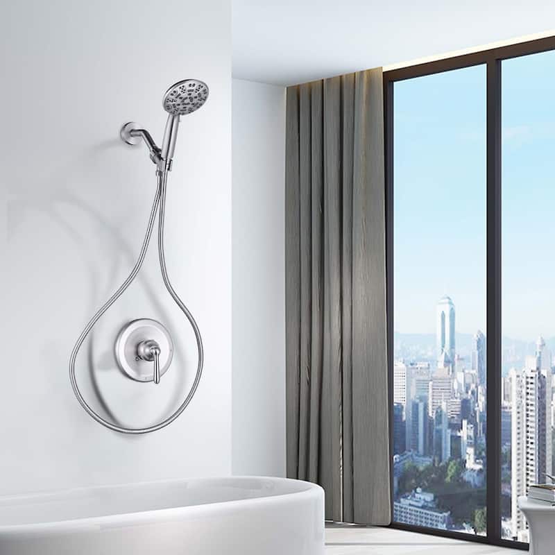 WOWOW Modern Style 4.7-Inch Multi-Function Shower Faucet Set