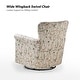 preview thumbnail 24 of 53, HULALA HOME Georg Transitional Floral Fabric Swivel Rocker Chair with Removable Backrest and Rolled Armrest Set of 2