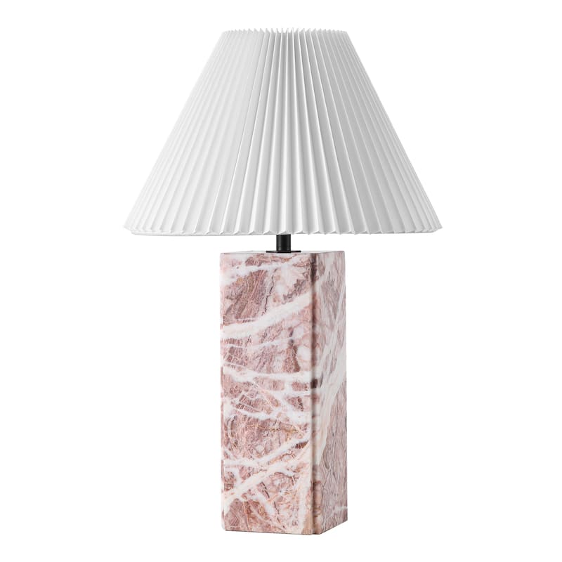 SAFAVIEH Couture Mackenzie Square Marble Table Lamp - 16"W x 16"D x 25"H