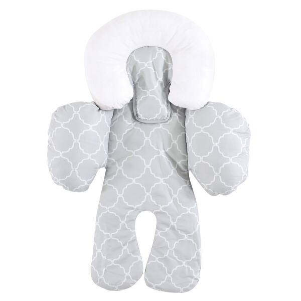 slide 1 of 1, Hudson Baby Infant Unisex Car Seat Body Support Insert, Gray Trellis, One Size - Gray Trellis Gray Trellis