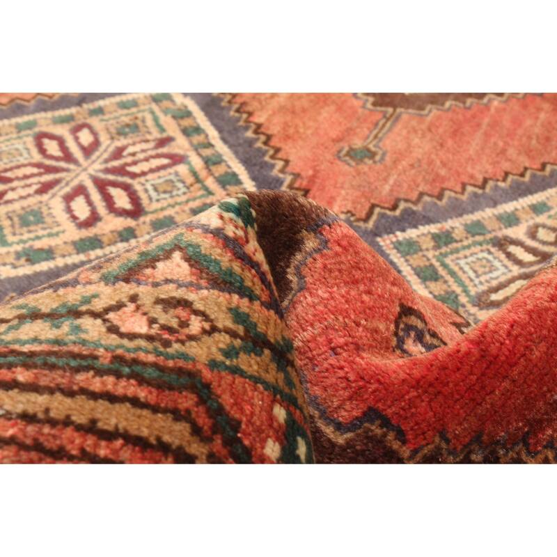 ECARPETGALLERY Hand-knotted Konya Anatolian Dark Red Wool Rug - 3'8 x 9'4