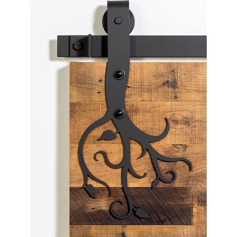 Leatherneck Hardware 142 Premium Series 60 Inch Vined Style Sliding - Black