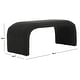 preview thumbnail 15 of 57, SAFAVIEH Tenko Modern Minimalist Glam Bench - 45" W x 18" D x 19" H
