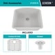 preview thumbnail 9 of 8, Lexicon Platinum 2321D Quartz Composite Single Bowl Kitchen Sink