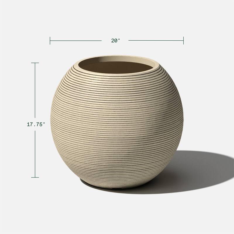 Veradek Strata Series Sphere 18'' Planter