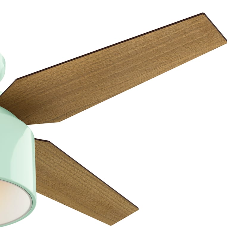 Hunter 52" Cranbrook Ceiling Fan with LED Light Kit and Remote - Mid-Century Modern, Low-Profile