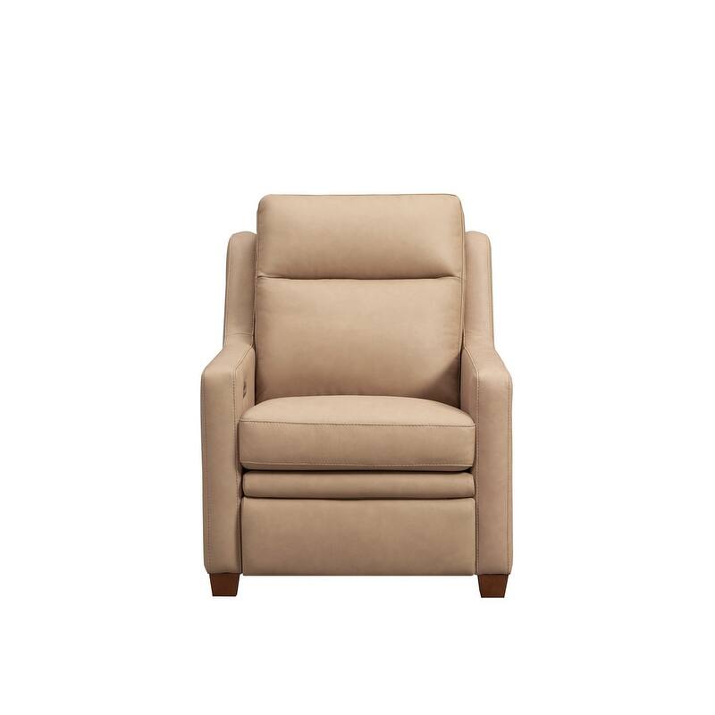 Genuine Leather Recliner Sofa 33" Triple-Motor Power Zero-Wall Reclining Couch with USB&USB-C Port