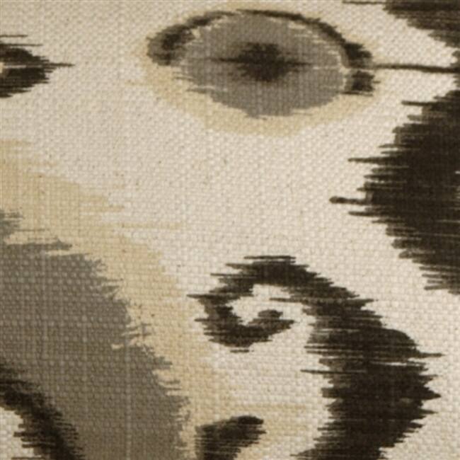 Bold Ikat Cotton 12x20 Throw Pillow with Polyfill Insert, Gray