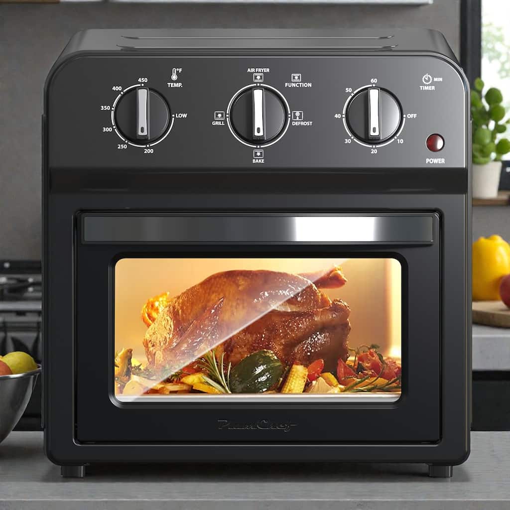 13QT Air Fryer Toaster Oven Combo, 7-in-1 Convection Countertop Oven with 360° Hot Air Circulation