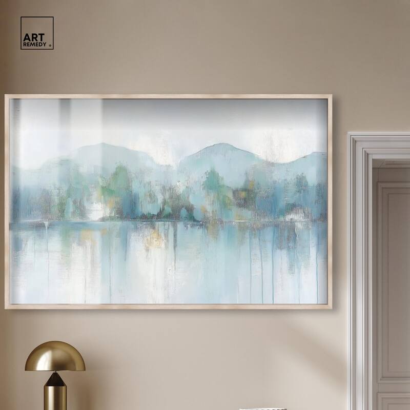 Mirrored Aqua Dream II Shadowbox by Art Remedy