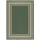 preview thumbnail 72 of 140, SAFAVIEH Courtyard Vickie Indoor/ Outdoor Waterproof Patio Backyard Rug 4' x 5'7" - Dark Green/Beige