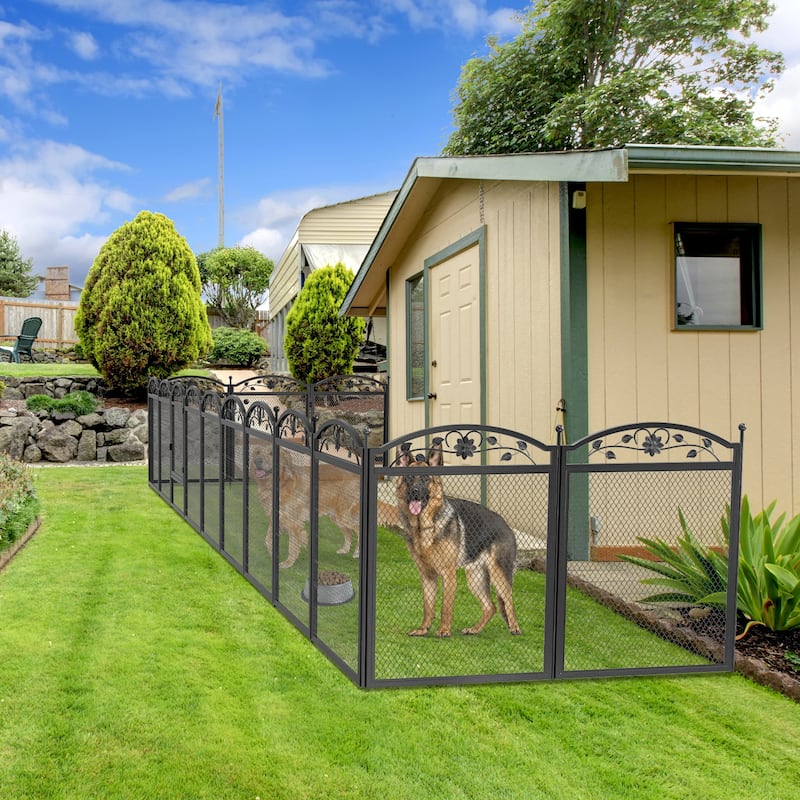Dog Whelping Box Playpen Fence Pet Large Whelping Box Cage with Pad - 50x50x35 inch