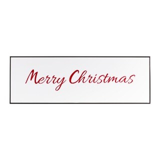 White Wood Merry Christmas Sign (Set of 2) - Bed Bath & Beyond - 37780416