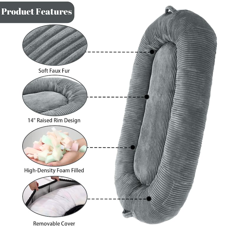 Eie Giant Dog Bed Washable Human Size Bed With Removable Cover