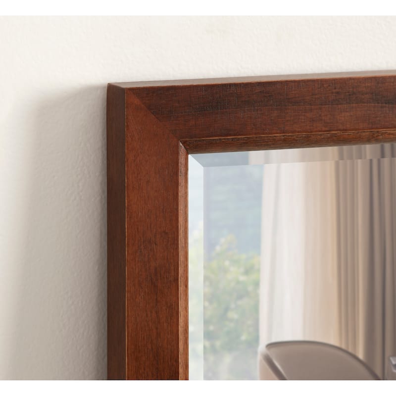 Kate and Laurel Hogan Wood Framed Wall Mirror