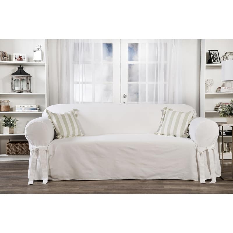 Classic Slipcovers Machine-Washable Cotton Duck Sofa Slipcover