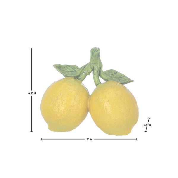 5" Resin Lemon Table Piece