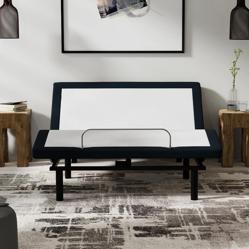 Full Size Metal Adjustable Platform Bed Base with Massage, USB Ports, LED Night Light & Wireless Remote