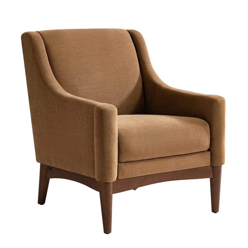 Francis Mid-Century Modern Living Room Armchair with Recessed Arms Arms by HULALA HOME