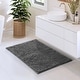 preview thumbnail 172 of 197, Hearth & Harbor Non-Slip Super Plush Chenille Bathroom Rugs Gray - Medium