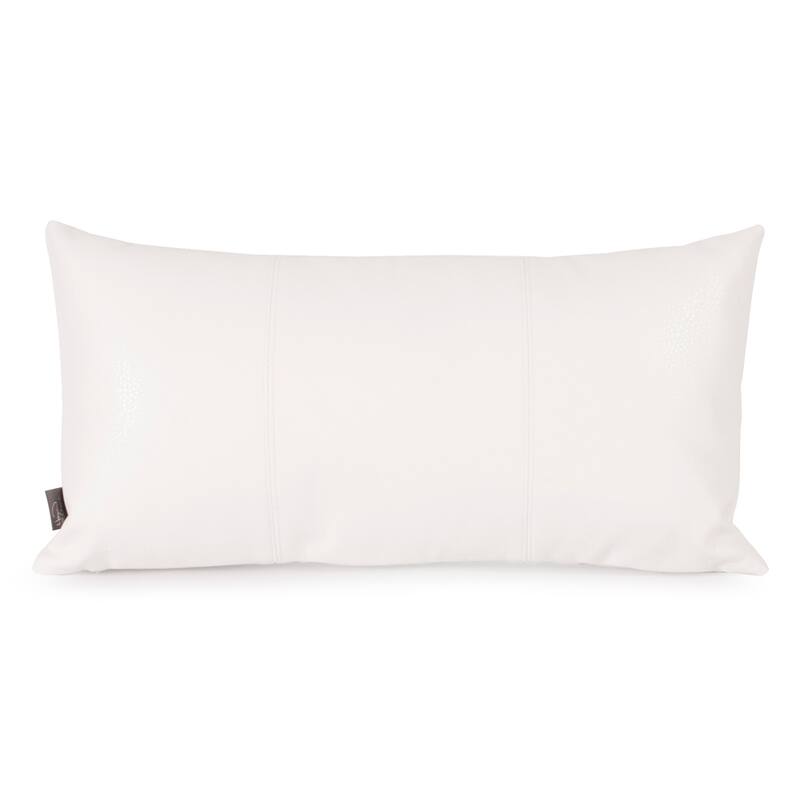 Avanti White Kidney Decorative Pillow - Accent - Polyester - White - Single