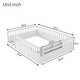 preview thumbnail 4 of 10, Full Size Floor Bed Safety Kids Bed with High Guardrails (19.6 inch), Without Slat Concise Fence Bed for Boys Girls, White