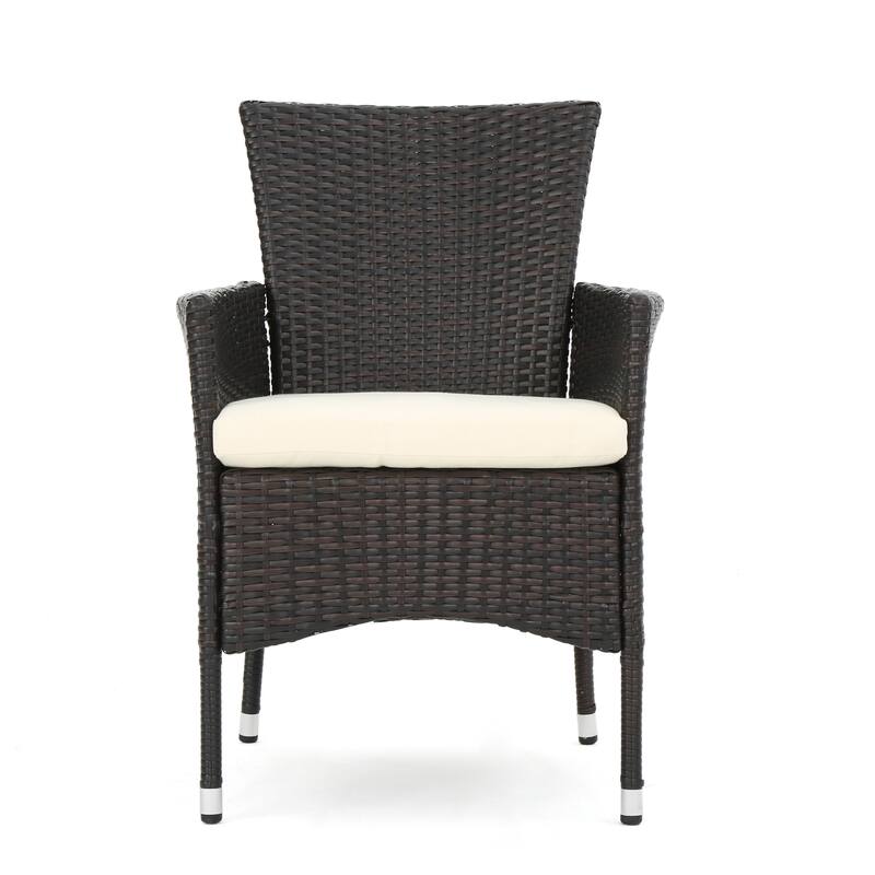 Christopher Knight Home Malta Wicker Patio Armchairs (Set of 2)