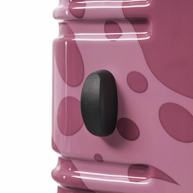 3-Piece, Modern Luggage Sets, Lightweight Luggage with Silicone Handles and Combination Lock, for Boarding Travel, Pink Purple