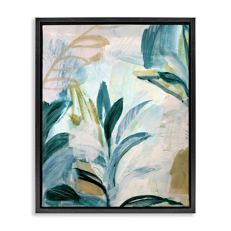 Stupell Vintage Hawaii Native Plants Framed Floater Canvas Wall Art Design By Gemma Bardot - 17 x 21 - Black
